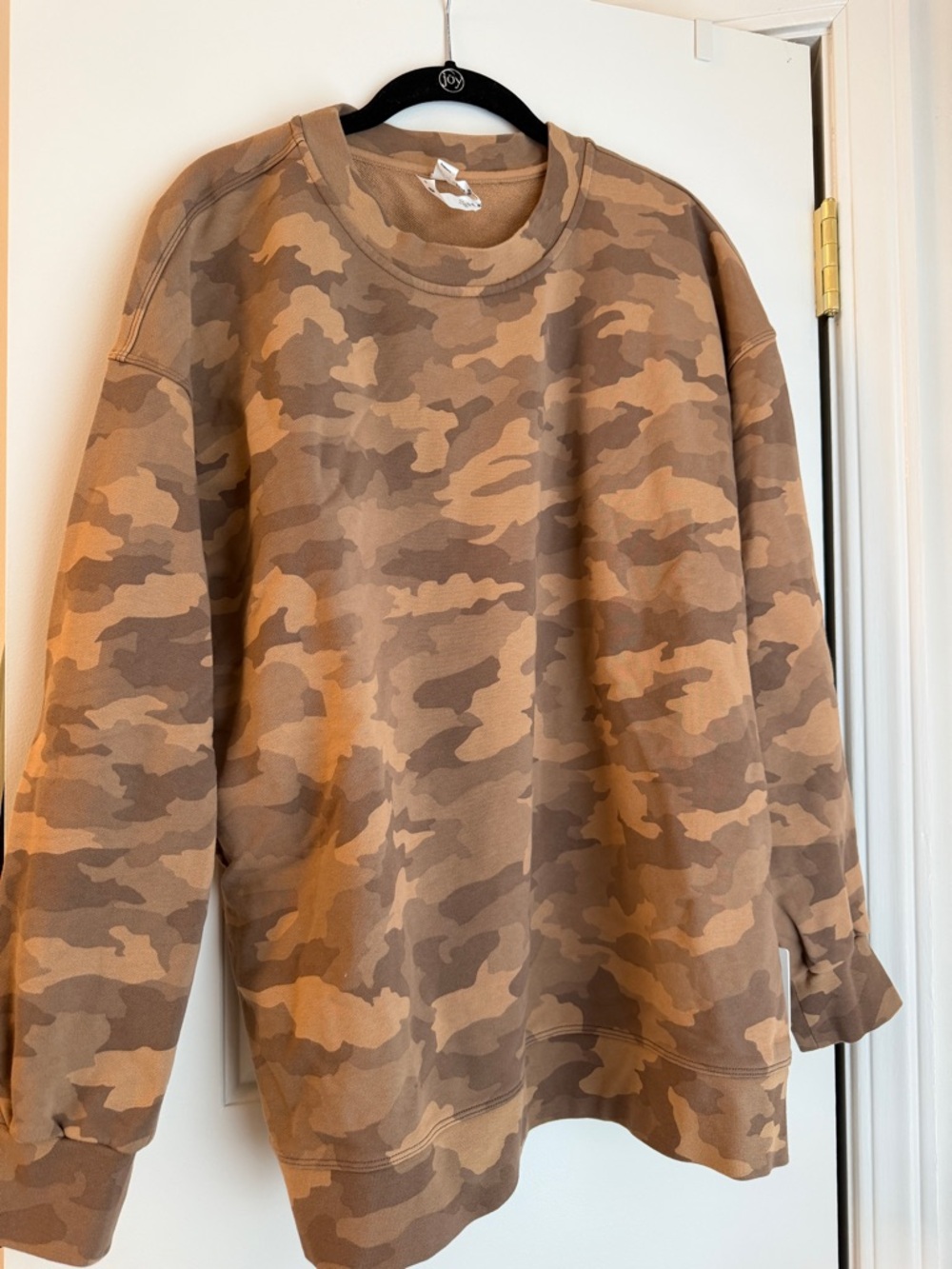 Lululemon Brown Camo Crewneck Sweatshirt